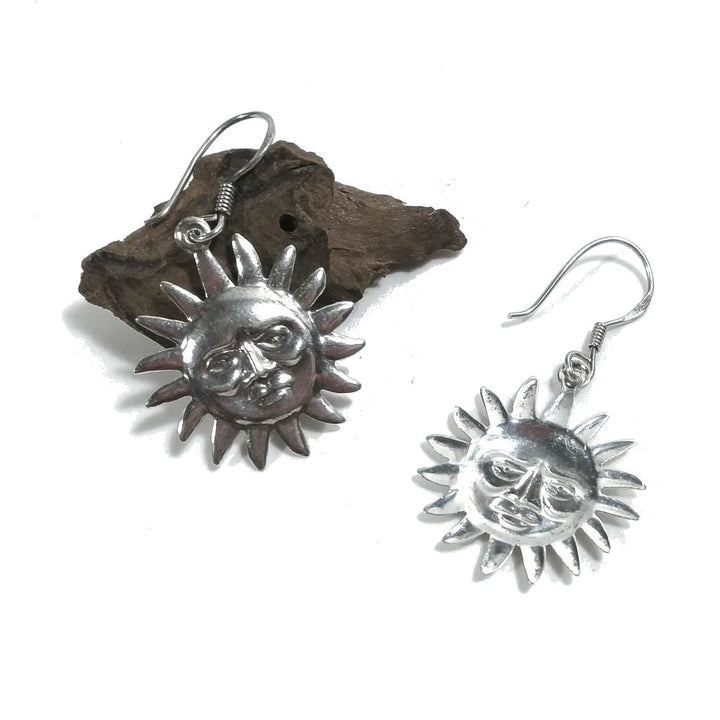 ORECCHINI in argento 925 - SOLE Tibetano | Orecchini sole