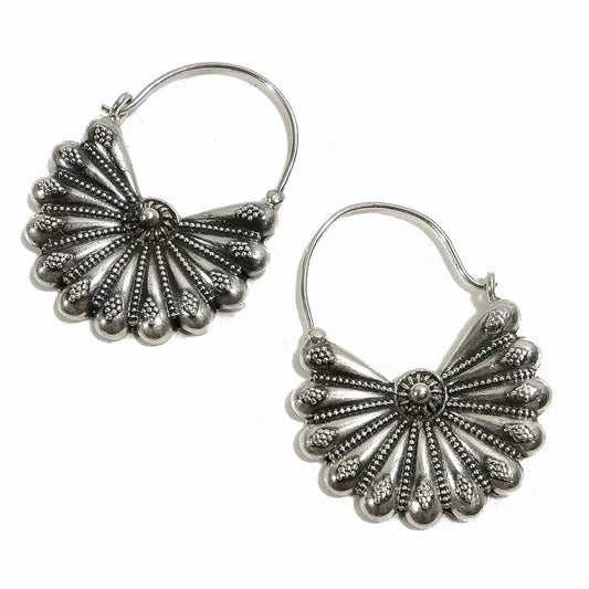 ORECCHINI in argento 925 coda di PAVONE | Orecchini argento
