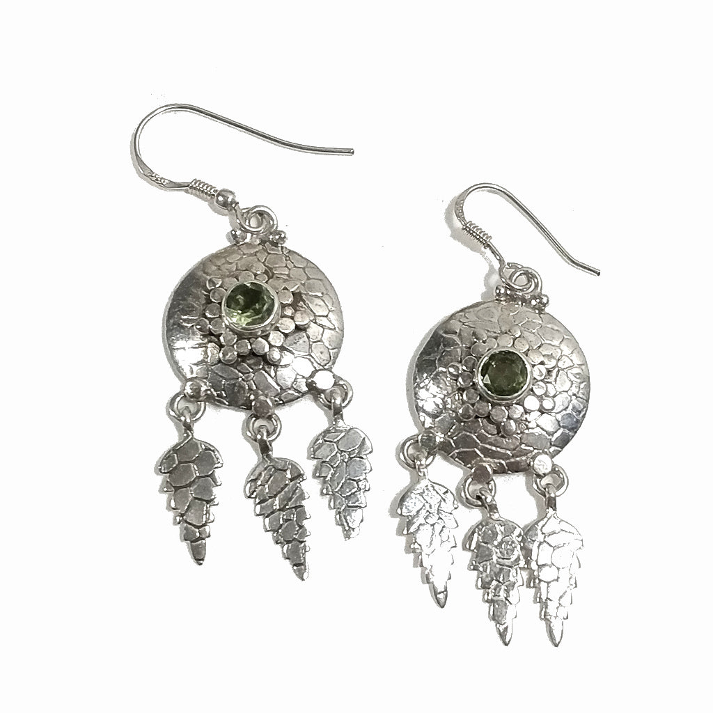 Orecchini etnici in argento 925 piume - HORSLEY