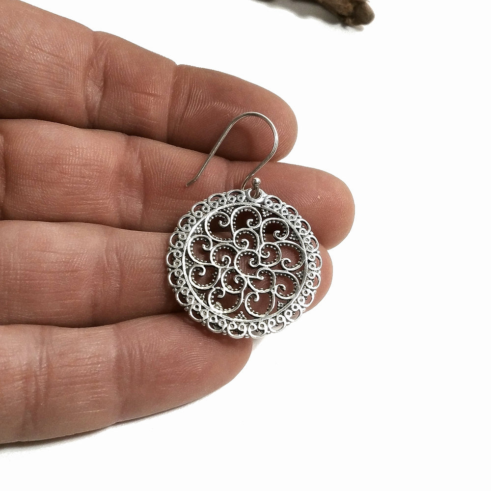 ORECCHINI etnici argento 925 artigianali | Orecchini filigrana | Gioielli etnici