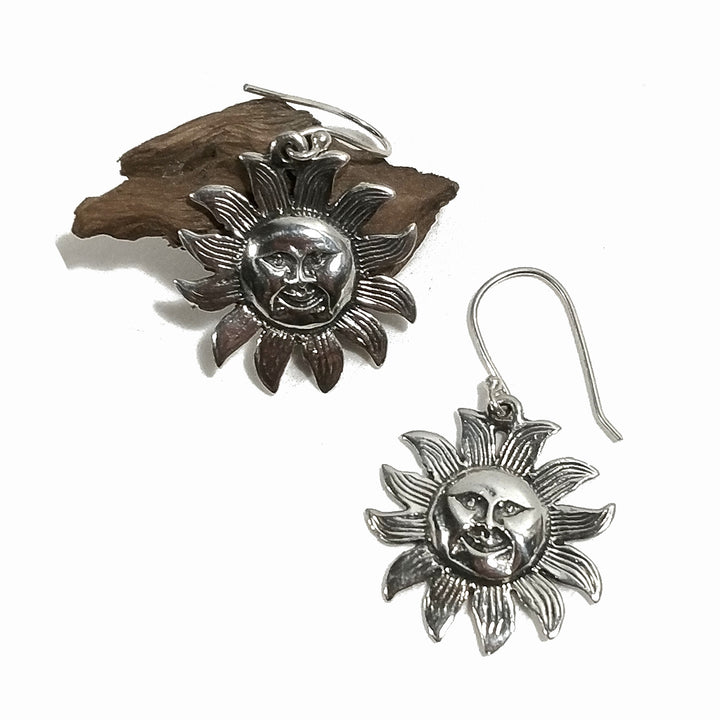 ORECCHINI in argento 925 - SOLE Tibetano | Orecchini sole