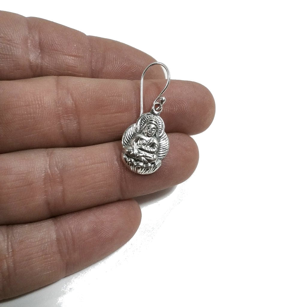 Orecchini etnici in argento 925 - SHIVA
