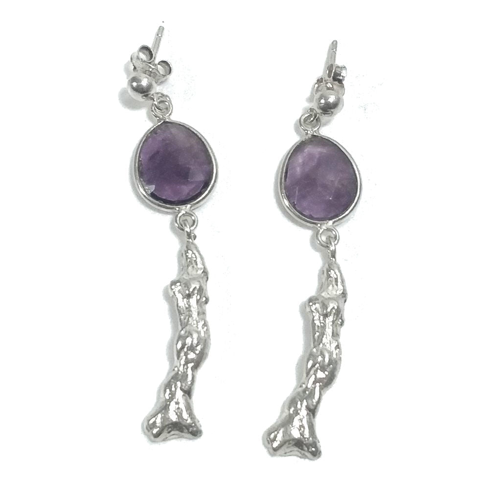 ORECCHINI Argento 925 con pietra - MARINA