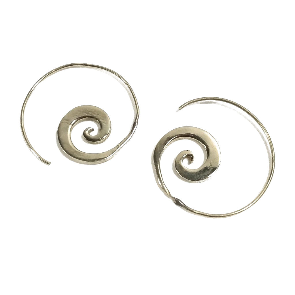 ORECCHINI ETNICI Ottone lucido ORECCHINI | Spirale piercing | BOHO