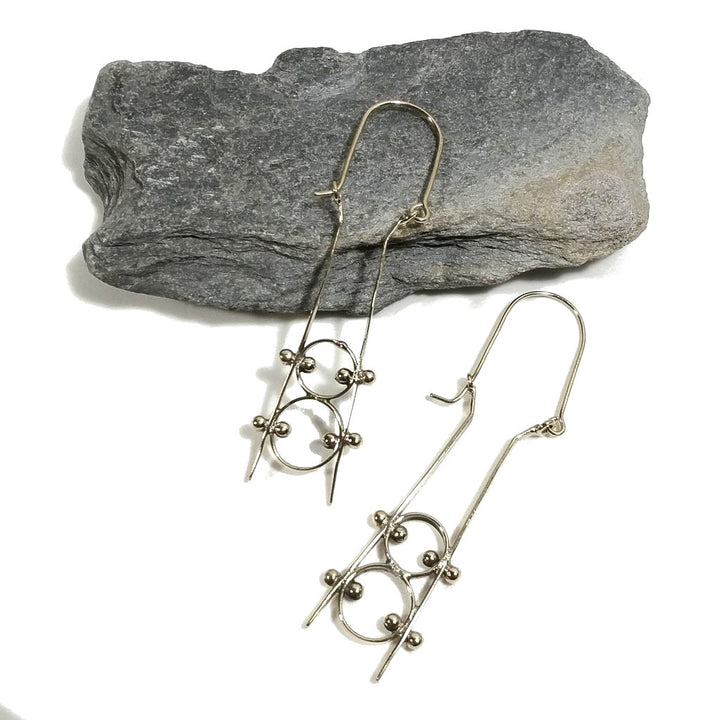 ORECCHINI contemporanei Ottone lucido ORECCHINI | artigianali | Minimal