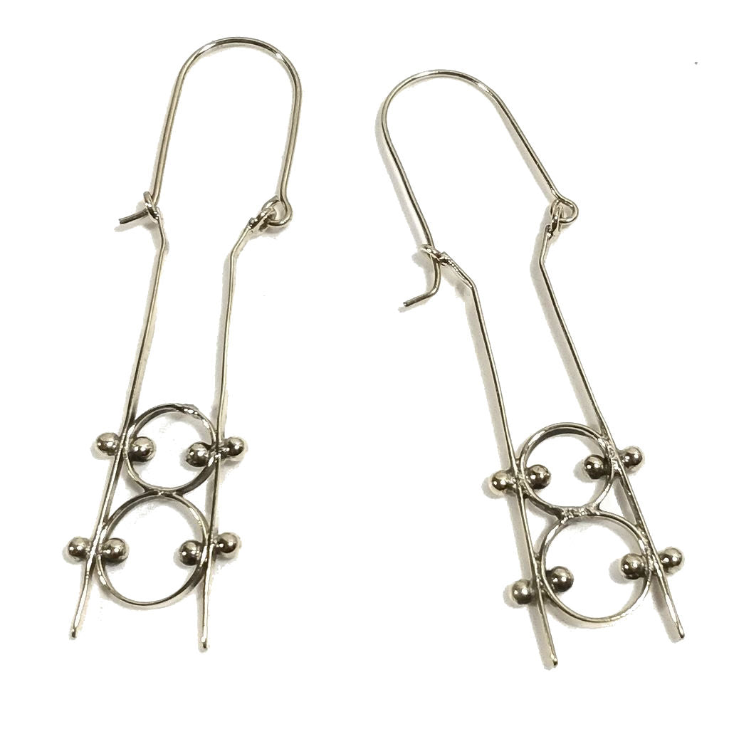 ORECCHINI contemporanei Ottone lucido ORECCHINI | artigianali | Minimal