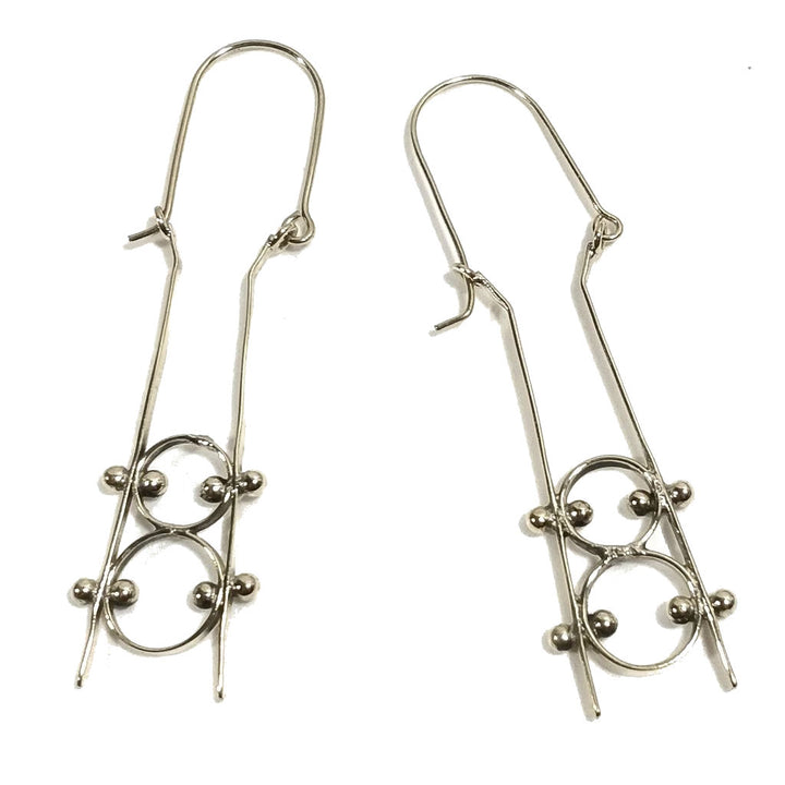 ORECCHINI contemporanei Ottone lucido ORECCHINI | artigianali | Minimal