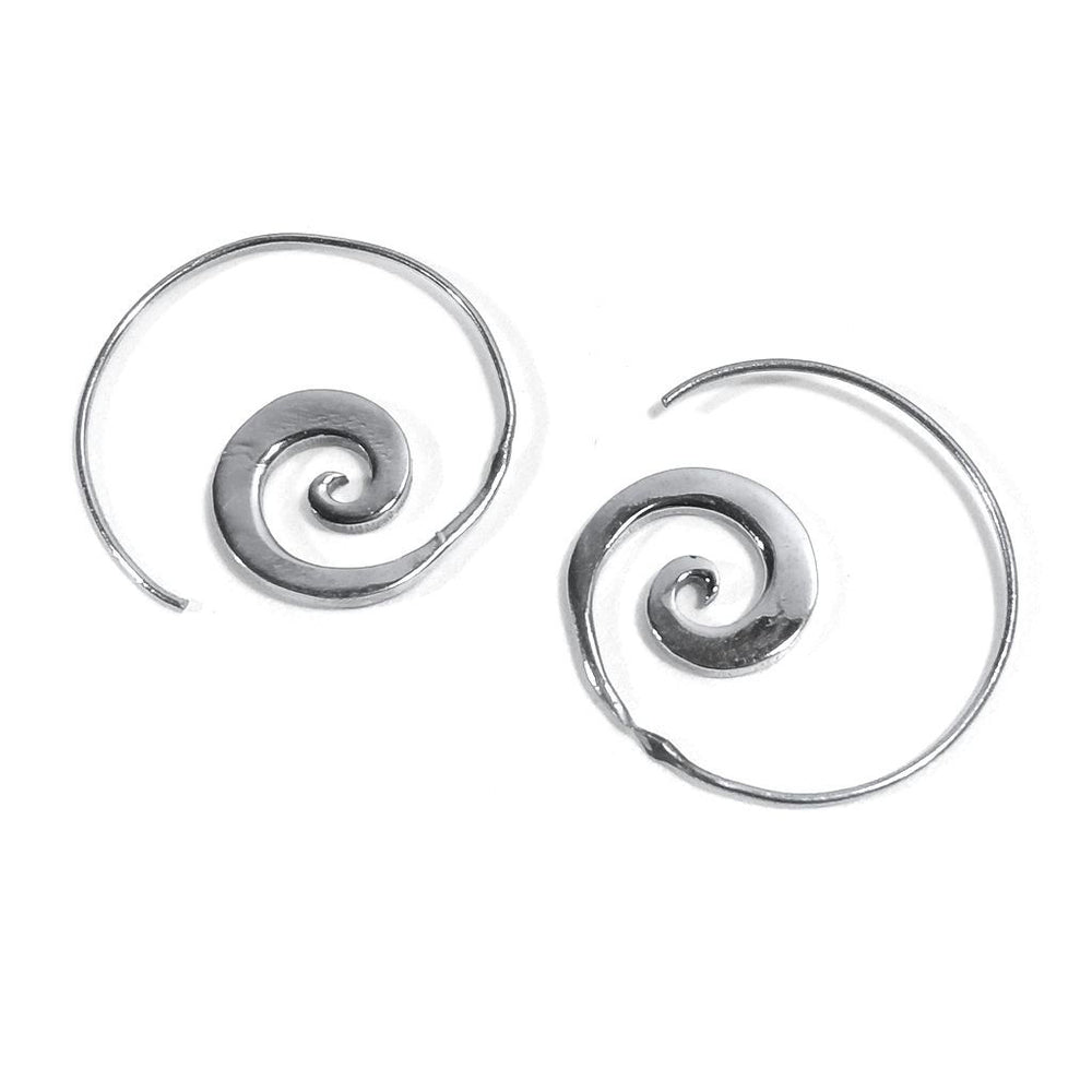 ORECCHINI ETNICI Ottone lucido ORECCHINI | Spirale piercing | BOHO