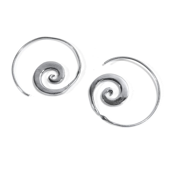 ORECCHINI ETNICI Ottone lucido ORECCHINI | Spirale piercing | BOHO