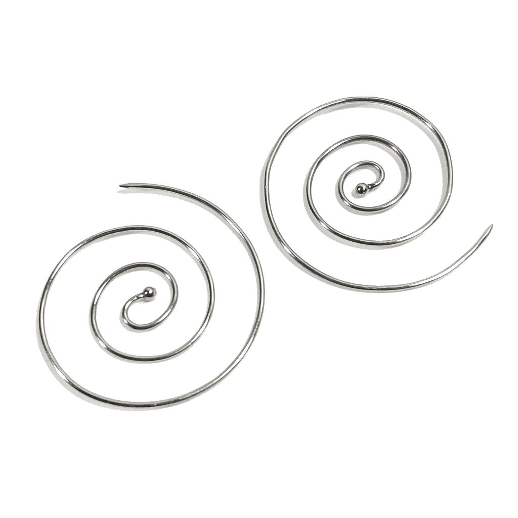 ORECCHINI ETNICI Ottone lucido ORECCHINI | SPIRALE | Minimal