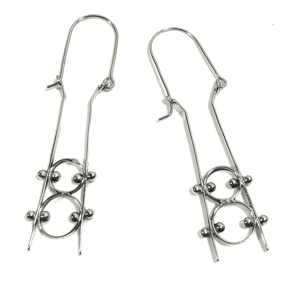 ORECCHINI contemporanei Ottone lucido ORECCHINI | artigianali | Minimal