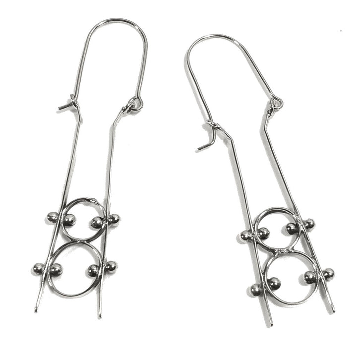 ORECCHINI contemporanei Ottone lucido ORECCHINI | artigianali | Minimal