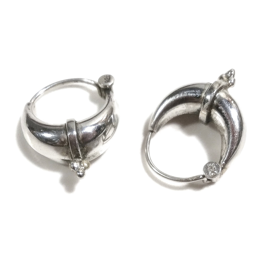 ORECCHINI etnici cerchio in argento 925 - TRIBAL