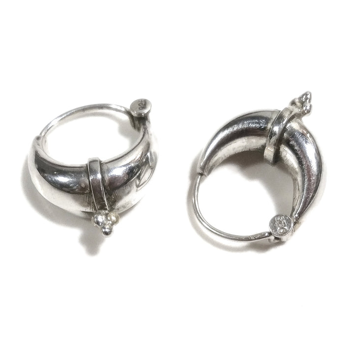 ORECCHINI etnici cerchio in argento 925 - TRIBAL