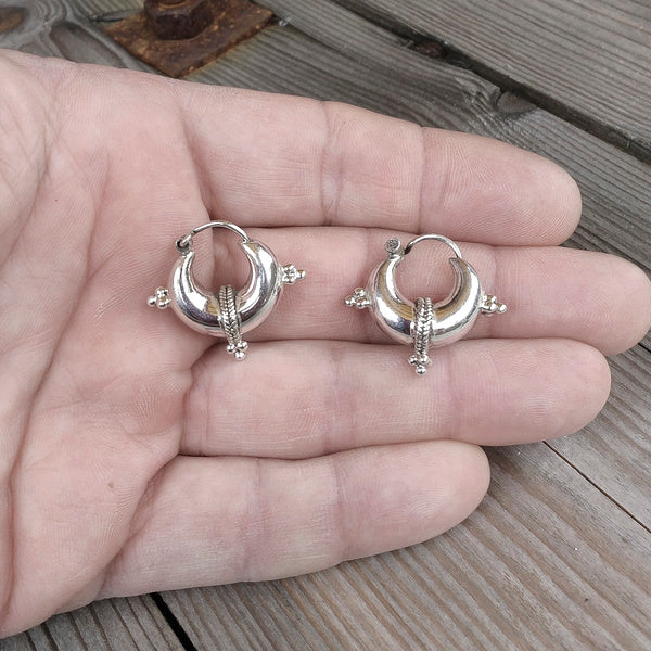 ORECCHINI a cerchio SEET argento - uomo e donna - filigrana | CERCHIO