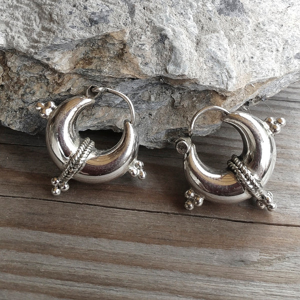 ORECCHINI a cerchio SEET argento - uomo e donna - filigrana | CERCHIO