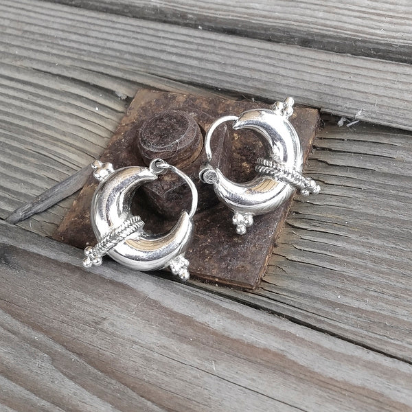 ORECCHINI a cerchio SEET argento - uomo e donna - filigrana | CERCHIO