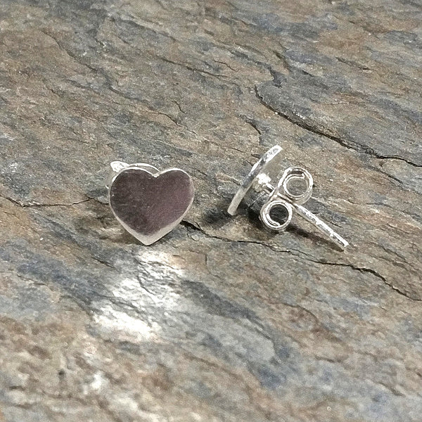 ORECCHINI - DIL da lobo in ARGENTO a forma di CUORE artigianali | Tappabuchi in argento