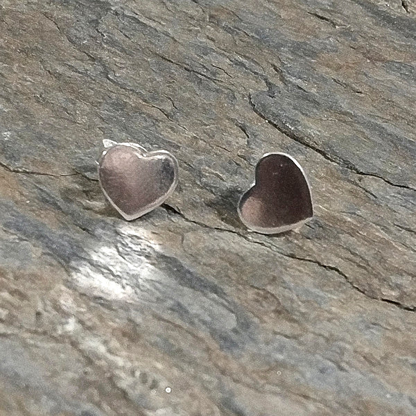 ORECCHINI - DIL da lobo in ARGENTO a forma di CUORE artigianali | Tappabuchi in argento