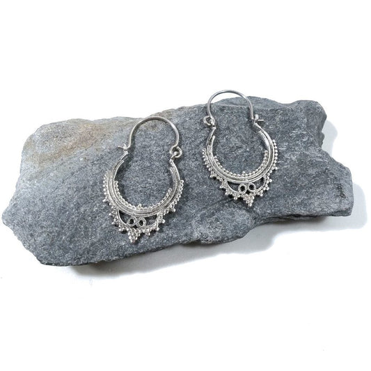 ORECCHINI ETNICI Argento 925 Orecchini artigianali | Cerchio