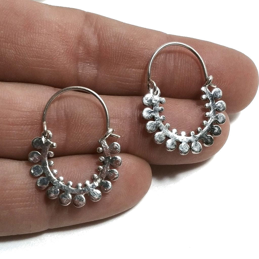ORECCHINI ETNICI Argento 925 Orecchini artigianali | Cerchio