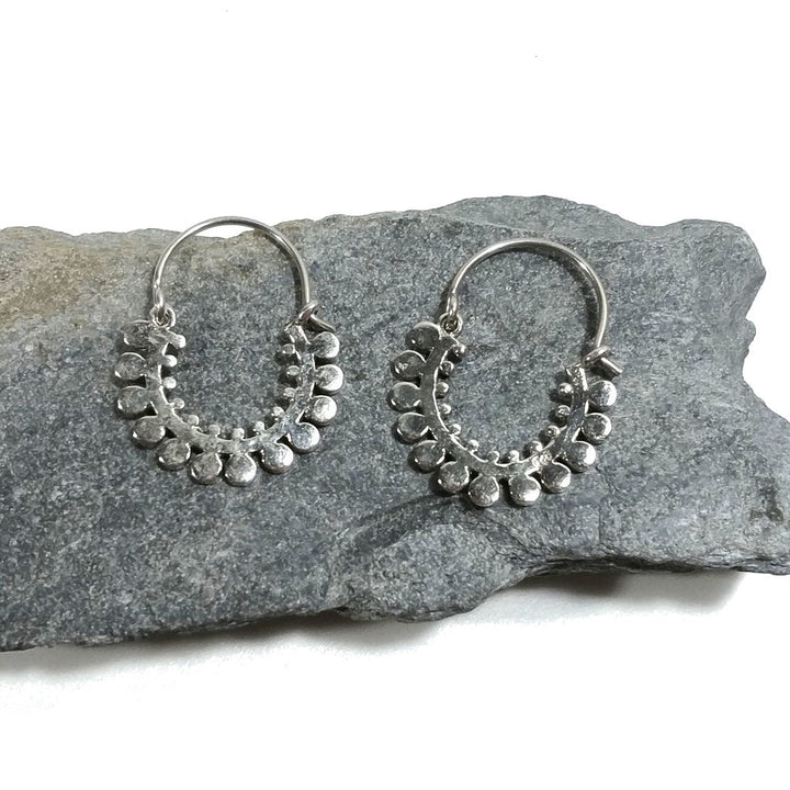 ORECCHINI ETNICI Argento 925 Orecchini artigianali | Cerchio