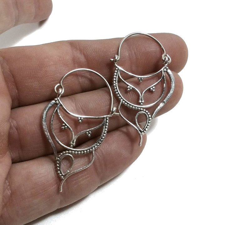 ORECCHINI ETNICI Argento 925 Orecchini artigianali | Cerchio