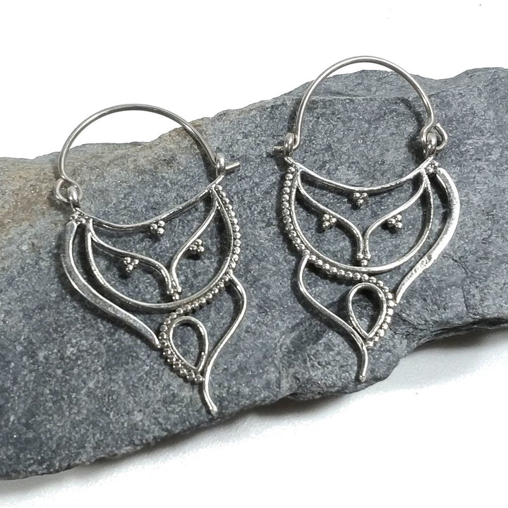 ORECCHINI ETNICI Argento 925 Orecchini artigianali | Cerchio