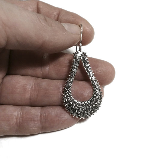 ORECCHINI a etnici INNAH argento - Orecchini puntinati | ETNICO