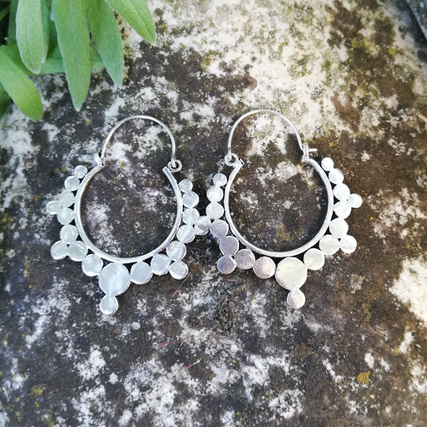 ORECCHINI etnici KEYA in ottone senza pietra | ORECCHINI etnici cerchio | ilmondodiwit.com