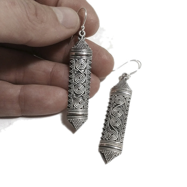 ORECCHINI etnici TEJAS argento - Orecchini etnici | ETNICO