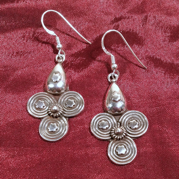 ORECCHINI etnici in argento 925 - VIRAJ