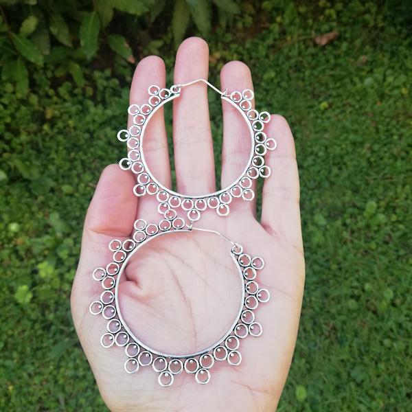 ORECCHINI etnici RUHI in ottone senza pietra | ORECCHINI etnici in ottone | ilmondodiwit.com