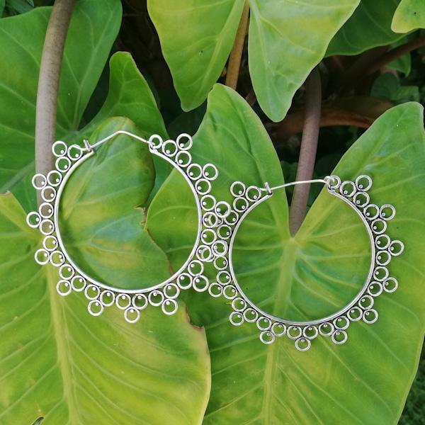 ORECCHINI etnici RUHI in ottone senza pietra | ORECCHINI etnici in ottone | ilmondodiwit.com