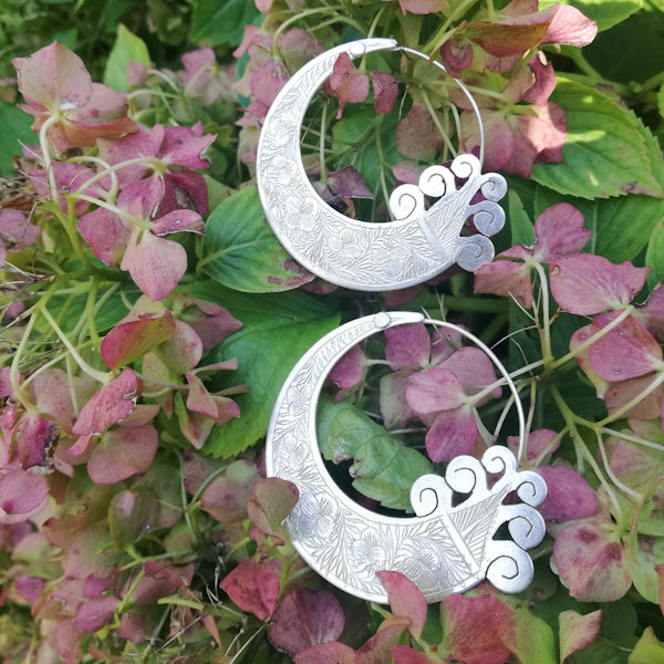 ORECCHINI etnici NISHA in ottone senza pietra | ORECCHINI etnici in ottone | ilmondodiwit.com