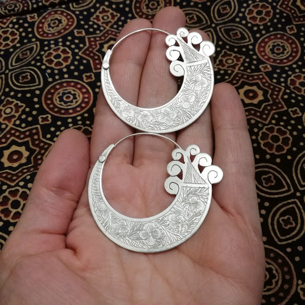 ORECCHINI etnici NISHA in ottone senza pietra | ORECCHINI etnici in ottone | ilmondodiwit.com