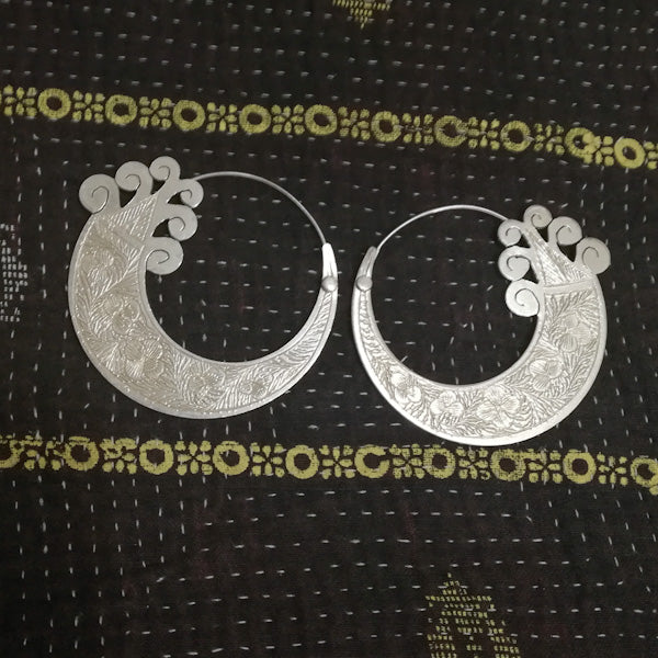 ORECCHINI etnici NISHA in ottone senza pietra | ORECCHINI etnici in ottone | ilmondodiwit.com