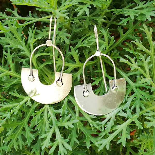 ORECCHINI etnici SAHANA in ottone senza pietra | ORECCHINI etnici in ottone | ilmondodiwit.com