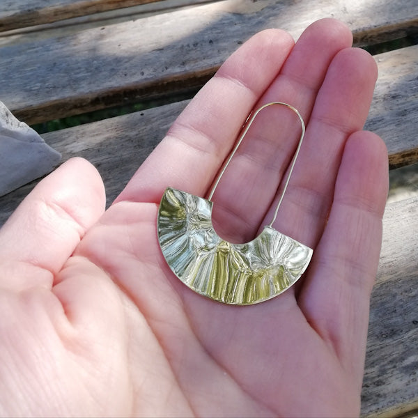 SNEHA ethnische OHRRINGE aus Messing ohne Stein | Ethnische Messing-OHRRINGE | ilmondodiwit.com