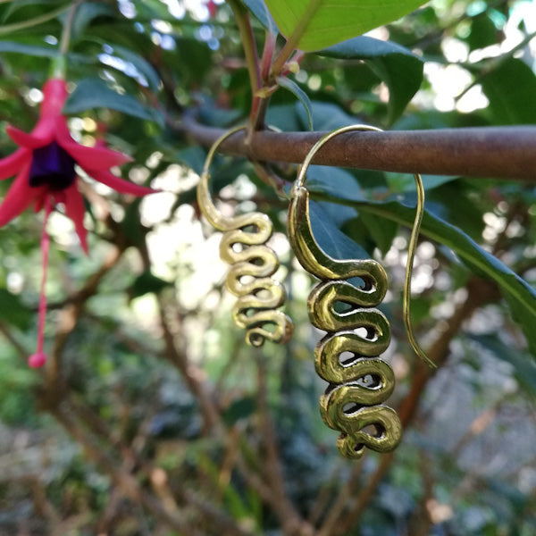 Orecchini etnici in ottone - URJA