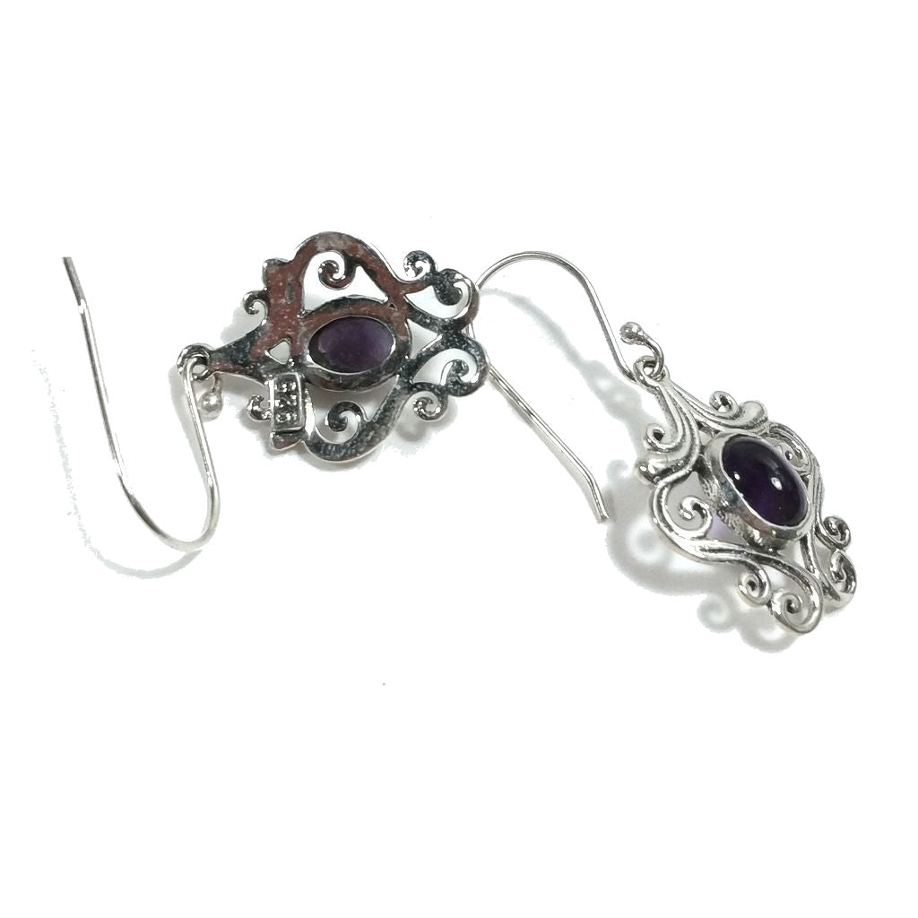 ORECCHINI Argento 925 ORECCHINI artigianali Ametista | orecchini etnici