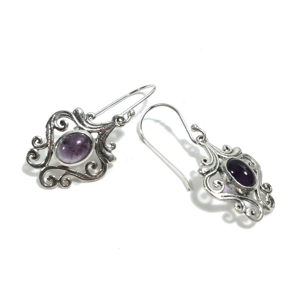 ORECCHINI Argento 925 ORECCHINI artigianali Ametista | orecchini etnici