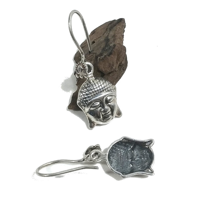 Orecchini in argento 925 faccia del Buddha - RADAJANA