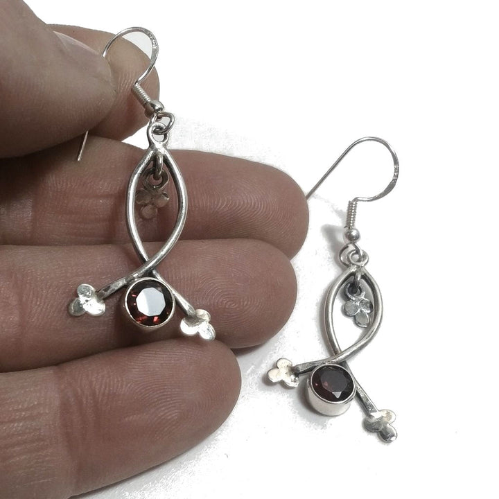 ORECCHINI Argento 925 artigianali con pietra - LILLY