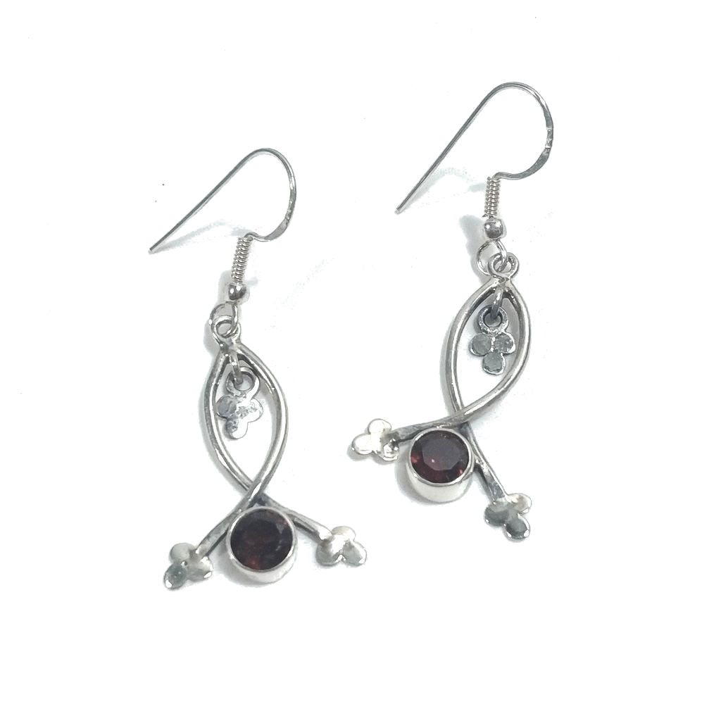 ORECCHINI Argento 925 artigianali con pietra - LILLY