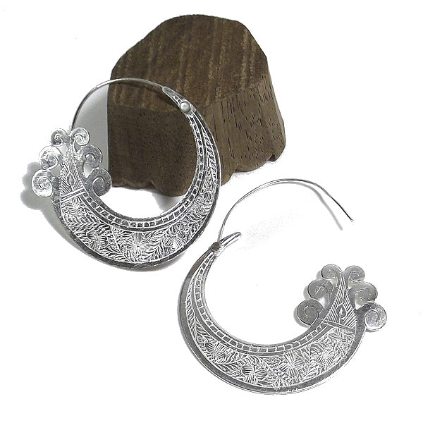 ORECCHINI etnici YAUVA in ottone senza pietra | ORECCHINI etnici in ottone | ilmondodiwit.com