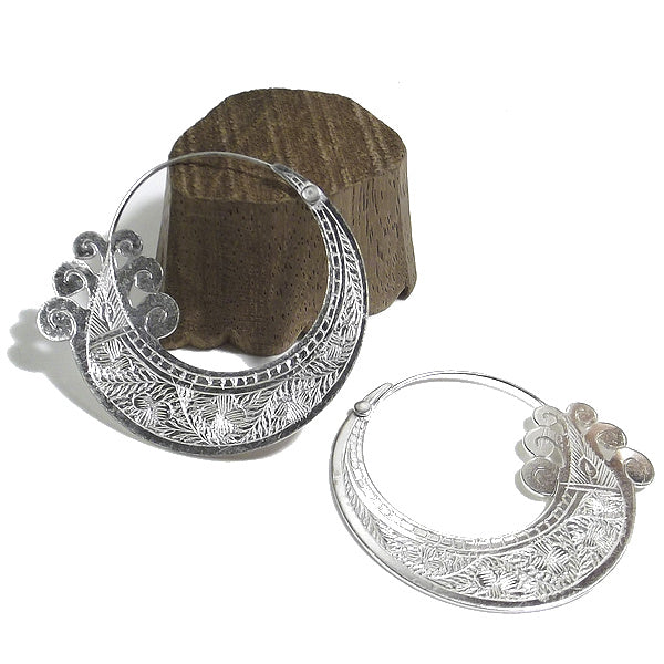 ORECCHINI etnici YAUVA in ottone senza pietra | ORECCHINI etnici in ottone | ilmondodiwit.com