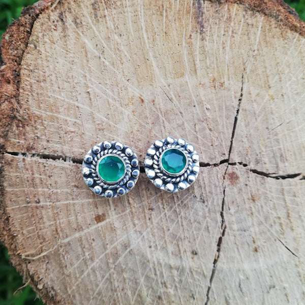ORECCHINI MANJU in argento 925 con pietra | Orecchini argento