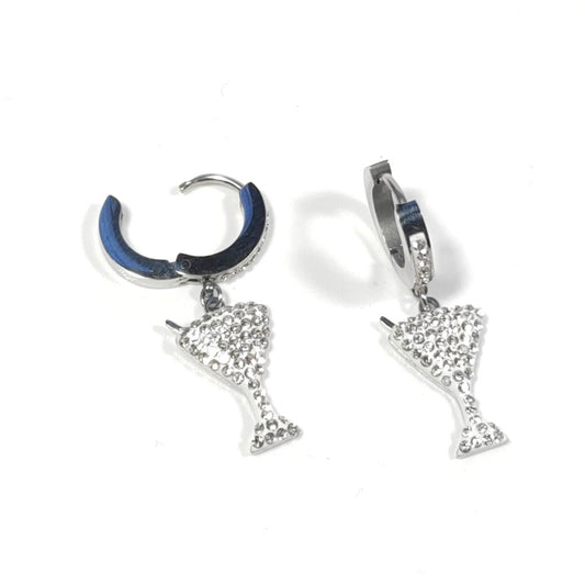 ORECCHINI acciaio 316 L Chirurgico - Cocktail – immagine2