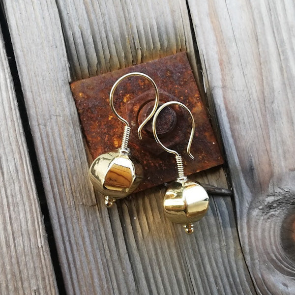 ORECCHINI etnici ALISHA in ottone senza pietra | ORECCHINI etnici in ottone